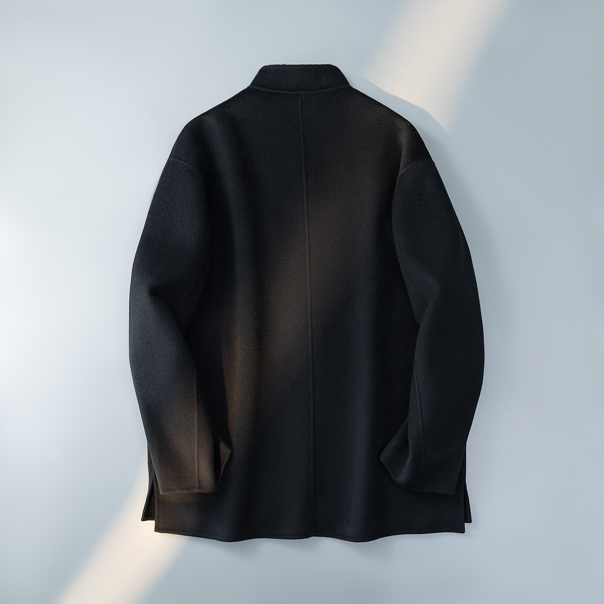 澳洲羊毛新中式风茶服毛呢大衣盘扣外套6016-8507P525控988,男装毛呢大衣,钱塘大厦6016