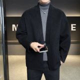 和尚领新中式风茶服毛呢大衣羊毛外套6016-8506P325控688，男装毛呢大衣，钱塘大厦6016