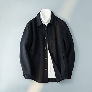 上衣6016 款 5442P348控688 毛呢外套羊毛衬衫 2025秋冬新款