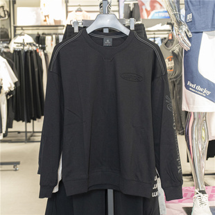 休闲宽松圆领运动套头衫 李宁卫衣 男时尚 新款 上衣AWDV257 2025秋季