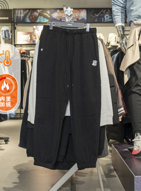 李宁运动长裤男2025冬季新款BADFIVE加绒保暖宽松束脚裤AKLV779