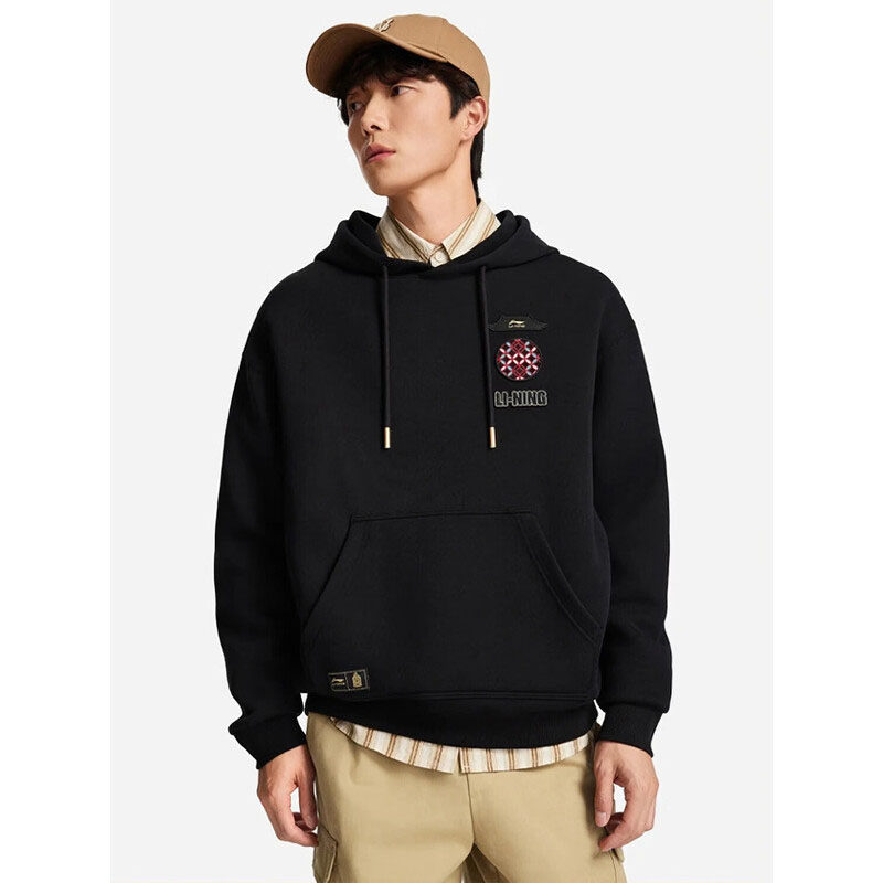 李宁故宫联名运动卫衣男2026春季新款国潮连帽套头衫上衣AWDW115,运动服/休闲服装,运动卫衣/套头衫,淘宝优惠券,粉丝福利购,淘宝优惠卷