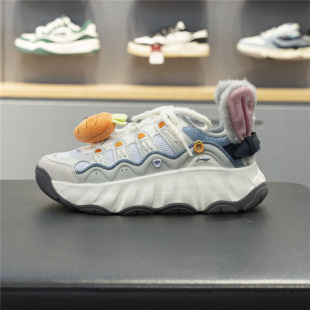 疯狂动物城联名老爹鞋 休闲鞋 女鞋 新款 AGCV254 2025冬季 李宁曲奇鞋