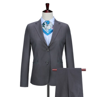 衬衫 新款 西裤 马甲农业银行行服制服工作服职业装 农行灰条纹女西装