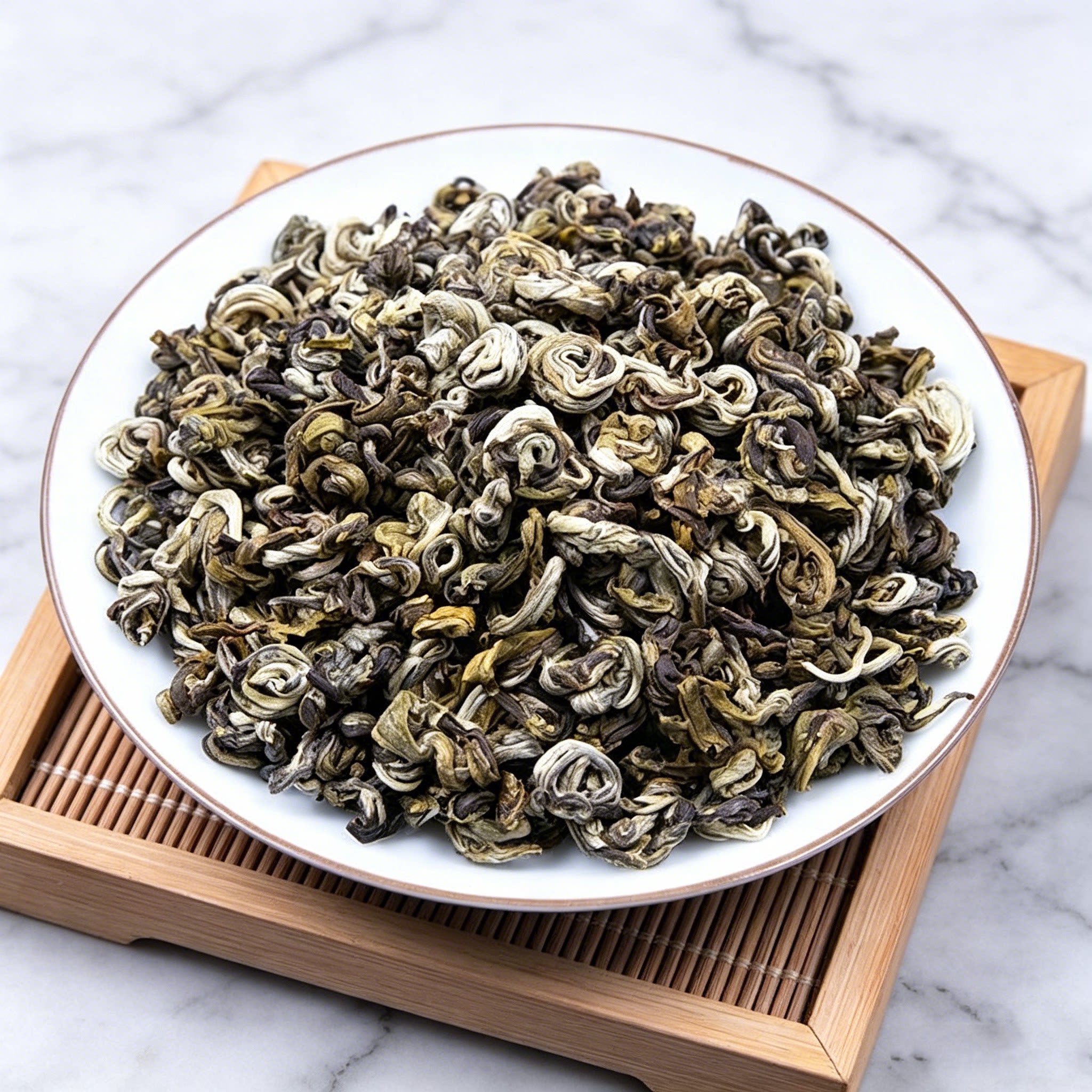 横县茉莉花茶[广南玉螺][浓香][四窨][云南茶胚]