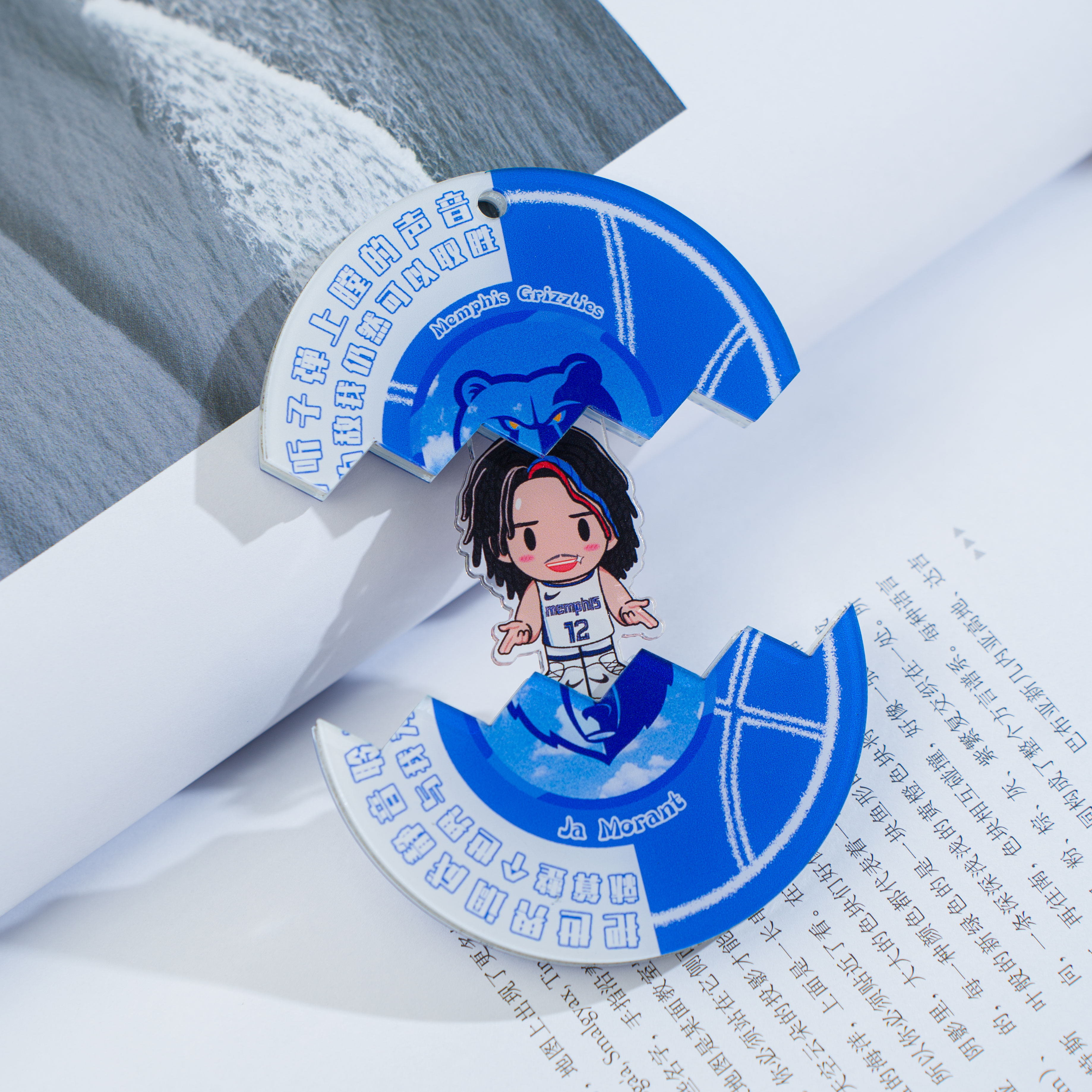 Q版莫兰特科比杜兰特罗斯保罗可爱ins风球星挂件书包挂件钥匙扣