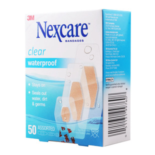 大号小号防水透气创口贴 盒混合装 3M耐适康防水创可贴 50片