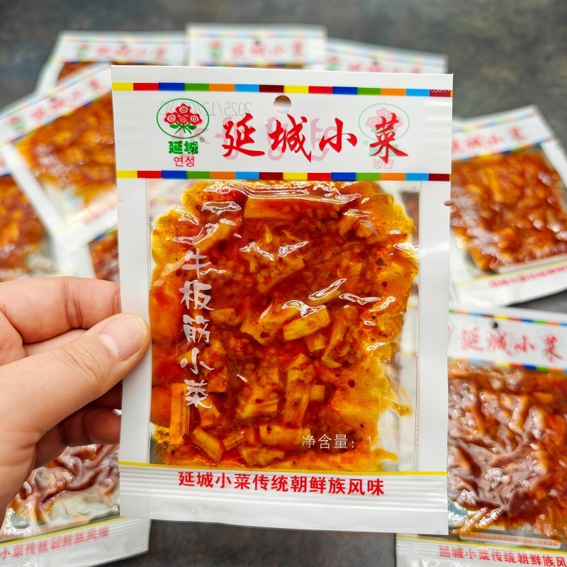 延城小菜牛板筋小菜12g/袋延边朝鲜风味传统工艺拌菜即食零食包邮