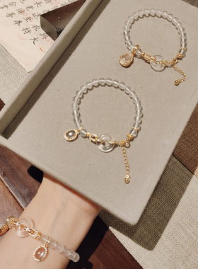 “龙心”小提溜 夏天暴风雪 天然水沫玉甜甜圈手串手链