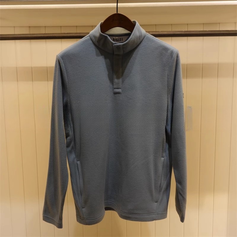 现货 商场同款AIGLE艾高2023秋冬新款男士休闲抓绒衣AV911 AV912