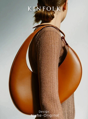 2025爆款超火包包小众高质感不规则椭圆形单肩手提新月牙形腋下包