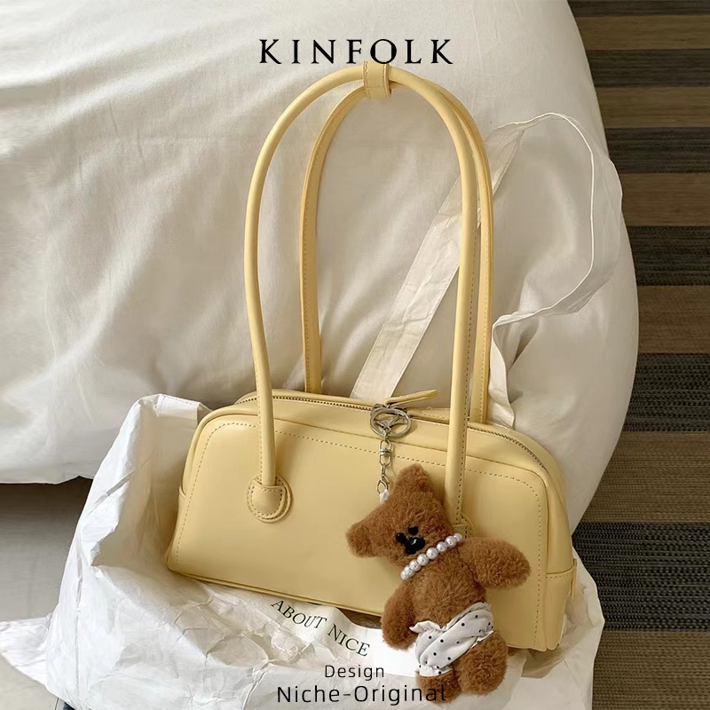 女包2026早春桑鹿同款包百搭单肩腋下包波士顿小方包肉肉复古简约