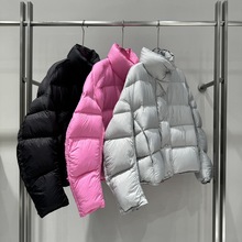 2025年冬季新款女装时尚休闲立领保暖气质白鸭绒羽绒服女41030098