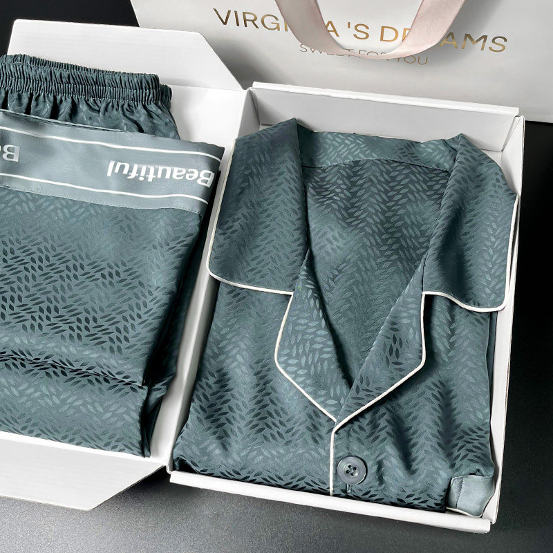 父亲节礼物实用送爸爸衣服套装夏季男士冰丝睡衣老公生日创意礼盒