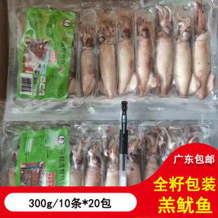 10条 新鲜海鲜 300g 鱿鱼满籽羔尤墨鱼仔笔管鱼 20包 全籽鱿鱼仔