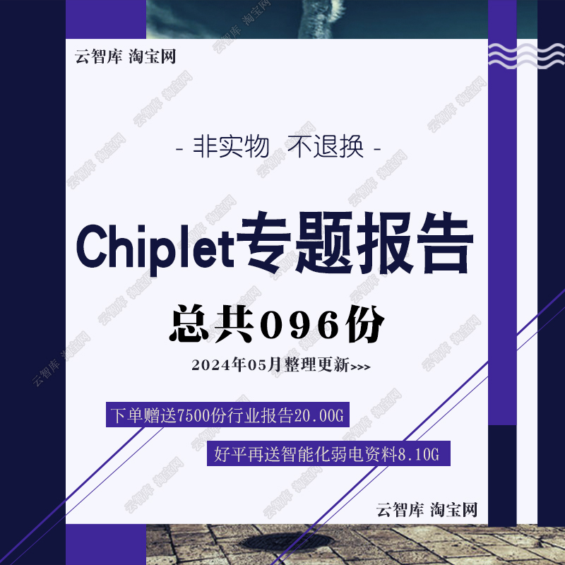 2024芯粒Chiplet行业专题研究报告半导体小芯片调研市场洞察报告