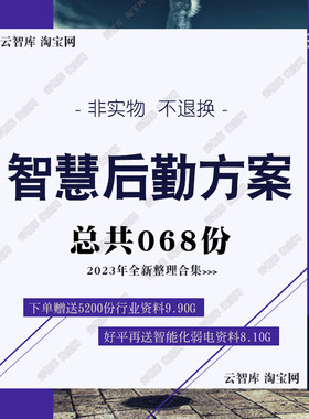 智慧后勤方案医院校园园区后勤运维AI物联网一体化管理案例素材