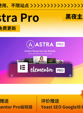 Astra PRO主题Wordpress主题免激活WP高级模板不限站点 永久使用