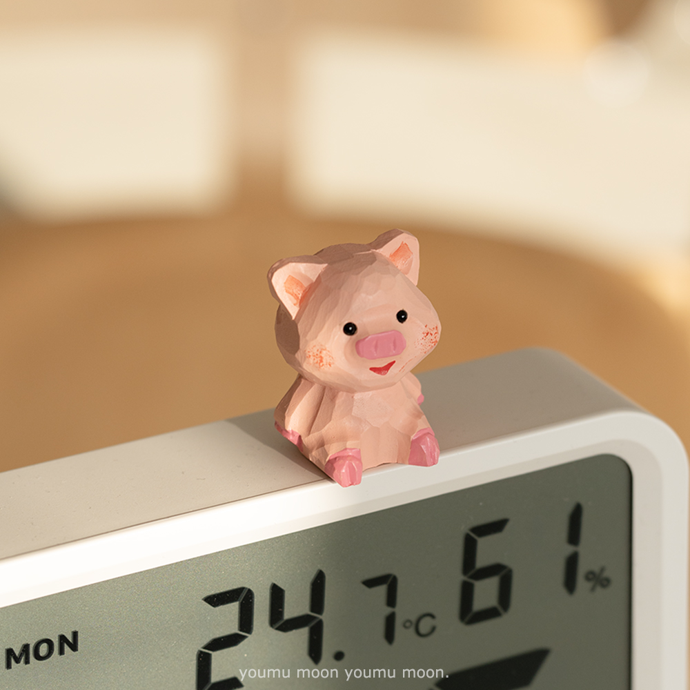 捕捉一只小猪咪~ 粉红小猪ins可爱萌物桌面摆件钥匙扣挂件少女心