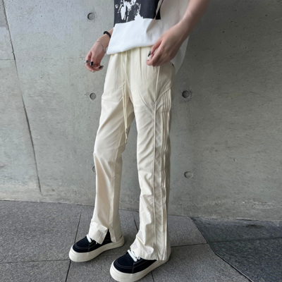 COLDSTONE褶皱解构设计斜角裤