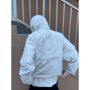 简约休闲百搭皮肤衣 小众UPF50 COLDSTONE 字母地球防晒服潮牌夏季