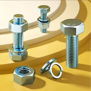 8.8级镀锌外六角螺丝螺母套装 M24mm 组合螺栓螺钉杆M6M8M10M12M16