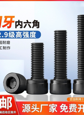 12.9级细牙内六角螺丝MM81M101.25M12M14M161.5M18M20M22M24x2