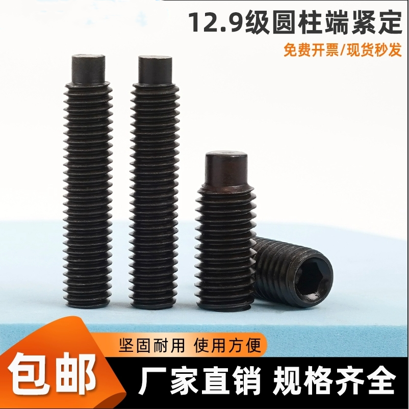 柱端碳钢12.9级紧定螺钉