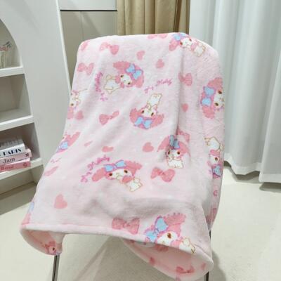 美乐蒂小毛毯法兰绒午睡毯卡通毯