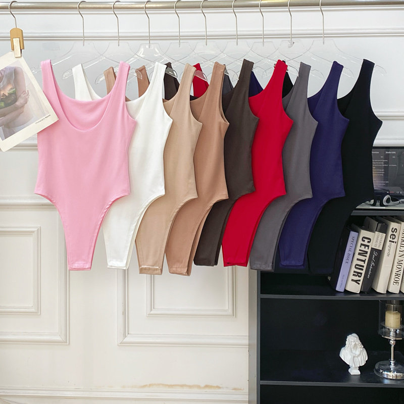 设计感辣妹U领无袖内搭紧身显瘦背心连体裤短裤女2026夏季新款,女装/女士精品,连体衣/裤,淘宝优惠券,粉丝福利购,淘宝优惠卷