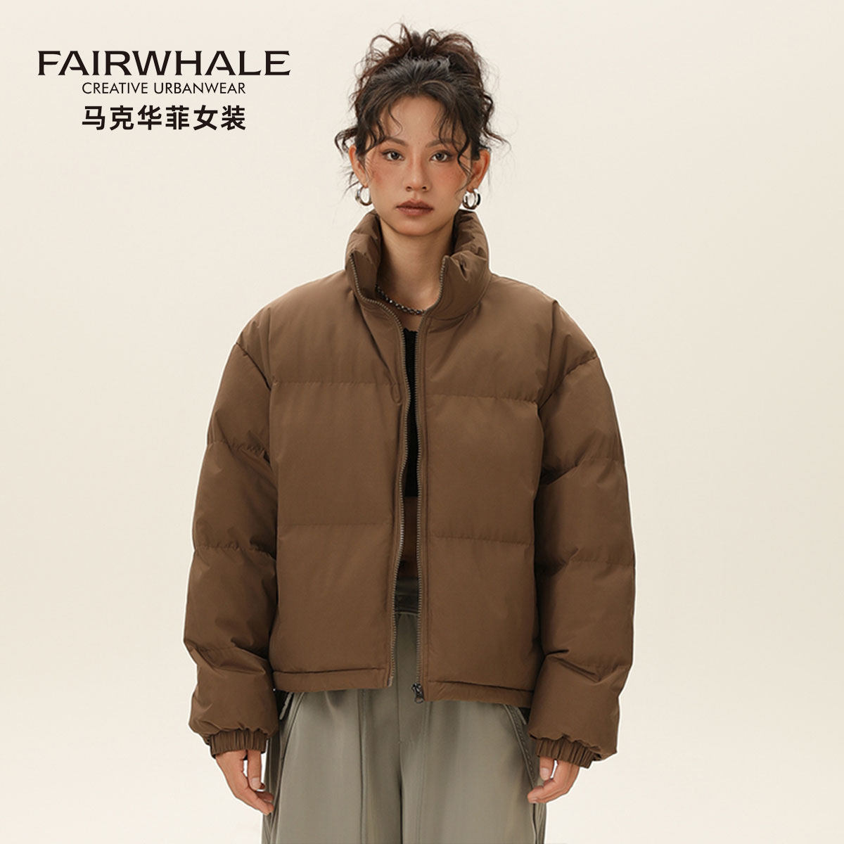 马克华菲简约立领面包棉服女短款小个子冬季保暖棉衣休闲宽松外套,女装/女士精品,棉衣/棉服,淘宝优惠券,粉丝福利购,淘宝优惠卷