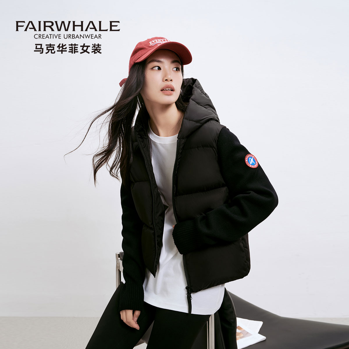 保暖羽绒服女轻薄款休闲运动连帽