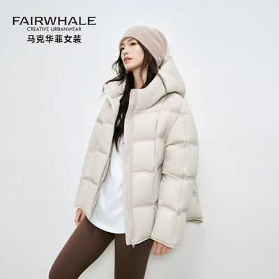 马克华菲羽绒服女中长款加厚外套