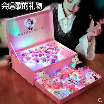 德芙巧克力七夕表白心形玫瑰花双层礼盒送女友老婆生日情人节礼物|msdalam kategori makanan ringan/Nuts/Specialty, Chocolate, 混合巧克力 - dari Buy2taobao.com untuk memberikan perkhidmatan ejen Taobao profesional membeli