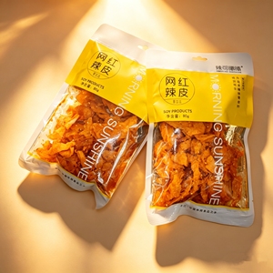 辣可曦曦 80g*2包麻辣豆皮平江豆干80后儿时怀旧豆皮辣味校园零食