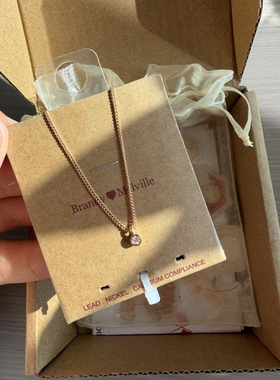 bm项链女新欧阳娜娜同款小水滴吊坠锁骨链超精致百搭国内代购正品