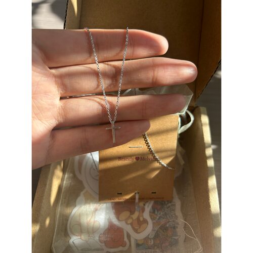 bm项链女新款精致简约小十字架锁骨链国内代购正品brandymelville