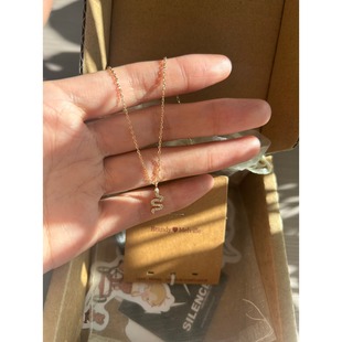 bm项链女新款精致满钻小蛇吊坠锁骨链国内代购正品brandymelville