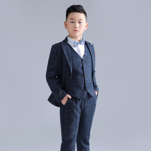 男童宽松西服套装胖大童婚礼花童伴郎服主持活动服校服演出表演服