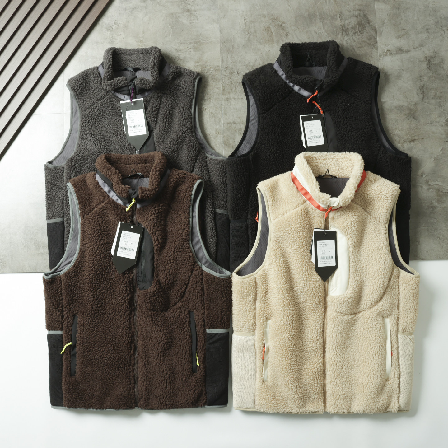 山系王炸  男女同款  秋冬情侣款重磅加厚羊羔绒休闲立领马甲背心,男装,常规马甲,淘宝优惠券,粉丝福利购,淘宝优惠卷