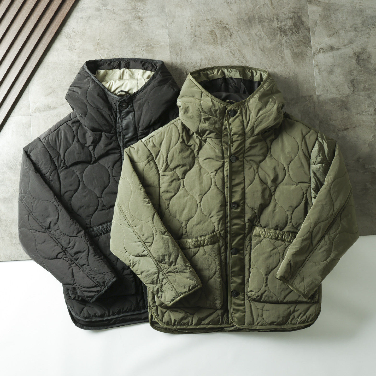 日系复古山系户外防泼水大口袋工装绗缝保暖棉衣夹克连帽棉服外套,男装,棉衣,淘宝优惠券,粉丝福利购,淘宝优惠卷