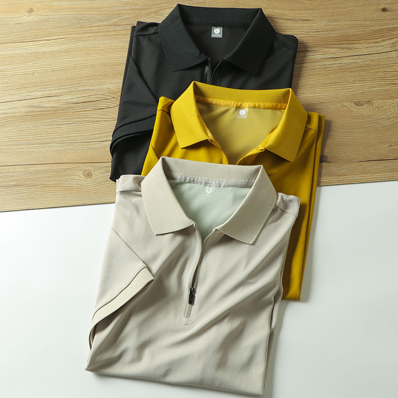 夏季短袖运动休闲纯色POLO衫T恤