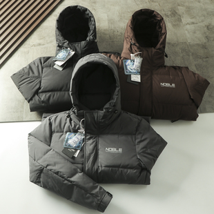 800+蓬松度   厚实保暖  冬季男士连帽羽绒服90绒羽绒外套潮上衣