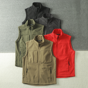 男士 秋季 户外多功能加绒软壳马甲背心 防风防水透气保暖 神品来袭