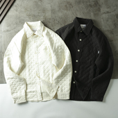 潮衬衫 菱形格绗缝夹棉秋冬男士 百搭薄棉棉衣潮 自留款 清仓好货