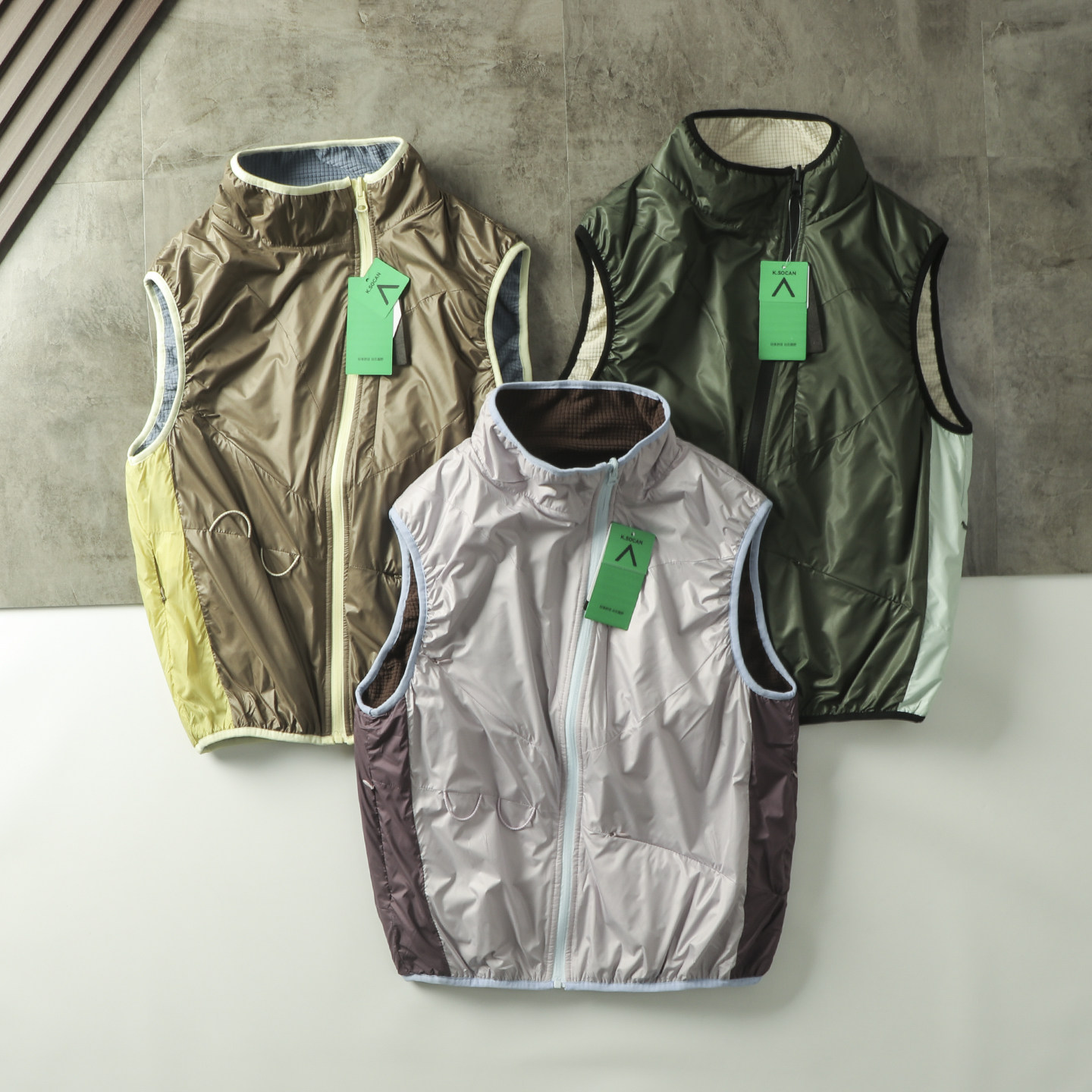 山系户外 ！男女情侣款 ！两面穿秋季拼接方格绒防风防泼水马甲潮,男装,常规马甲,淘宝优惠券,粉丝福利购,淘宝优惠卷