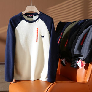 拼袖 小何自留 秋冬男士 TEC发热保暖摇粒绒 休闲套头卫衣潮 WRAM