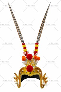 布马舞头饰梅云揭阳饶平布马舞道具服装头冠英歌舞京剧头饰