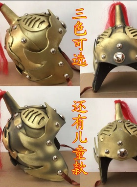 唐装头盔 成人戏剧服装道具 影视影楼古装 将军士兵帽子盔甲