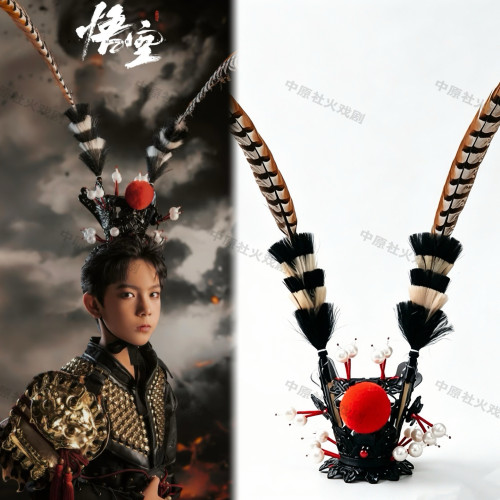 孙悟空紫金冠头冠齐天大圣美猴王儿童影楼摄影道具戏曲戏剧头饰